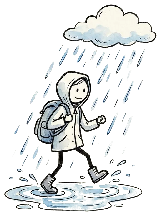 Rain on the trail