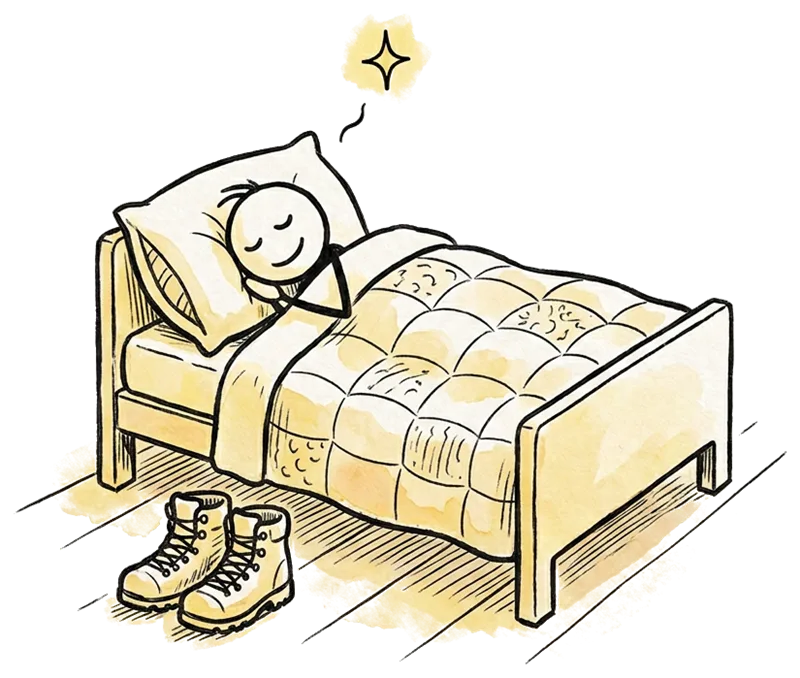 Sleeping pilgrim